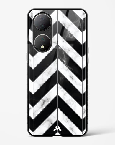 Warrior Stripe Marble Glass Case Phone Cover-(Vivo)