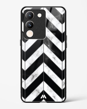 Warrior Stripe Marble Glass Case Phone Cover (Vivo)