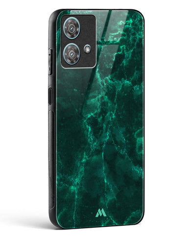 Olive Riddle Marble Glass Case Phone Cover-(Motorola)