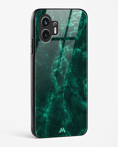Olive Riddle Marble Glass Case Phone Cover (Nothing)