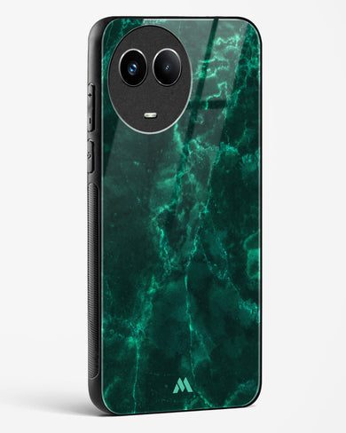 Olive Riddle Marble Glass Case Phone Cover (Realme)