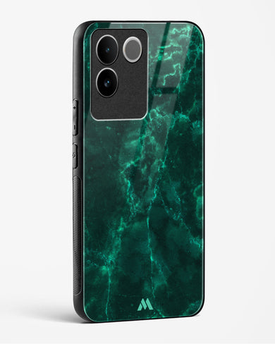 Olive Riddle Marble Glass Case Phone Cover-(Vivo)