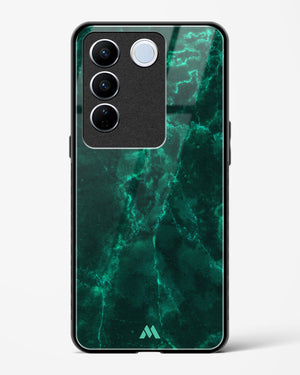 Olive Riddle Marble Glass Case Phone Cover (Vivo)