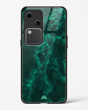 Olive Riddle Marble Glass Case Phone Cover (Vivo)