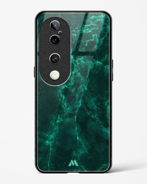Olive Riddle Marble Glass Case Phone Cover (Vivo)