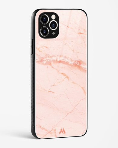 Rose Quartz on Marble Glass Case Phone Cover (Apple)