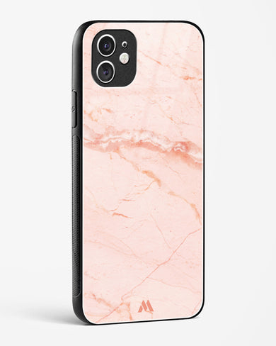 Rose Quartz on Marble Glass Case Phone Cover (Apple)