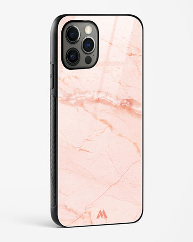 Rose Quartz on Marble Glass Case Phone Cover (Apple)