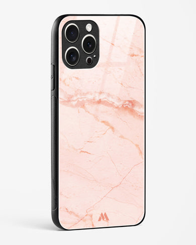 Rose Quartz on Marble Glass Case Phone Cover (Apple)