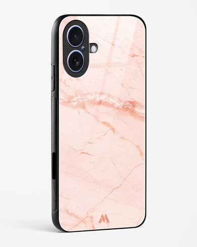 Rose Quartz on Marble Glass Case Phone Cover (Apple)