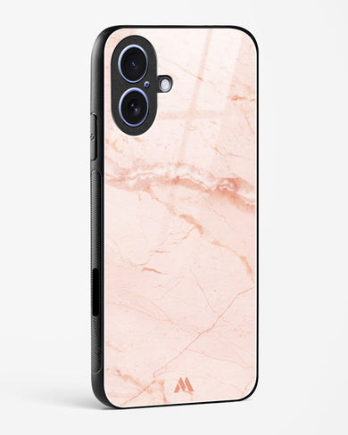 Rose Quartz on Marble Glass Case Phone Cover (Apple)