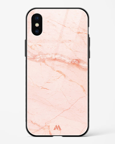 Rose Quartz on Marble Glass Case Phone Cover (Apple)