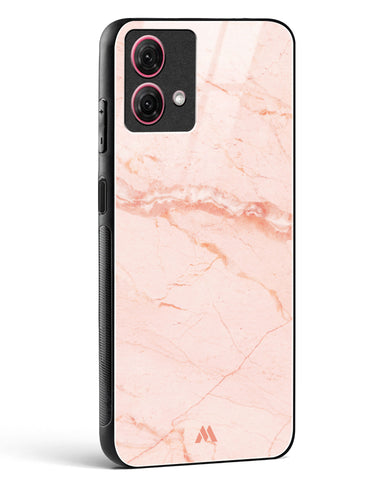 Rose Quartz on Marble Glass Case Phone Cover (Motorola)