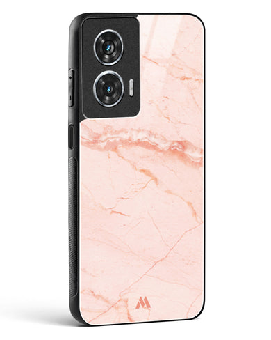 Rose Quartz on Marble Glass Case Phone Cover (Motorola)