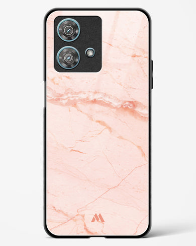 Rose Quartz on Marble Glass Case Phone Cover (Motorola)