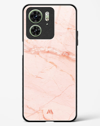 Rose Quartz on Marble Glass Case Phone Cover (Motorola)