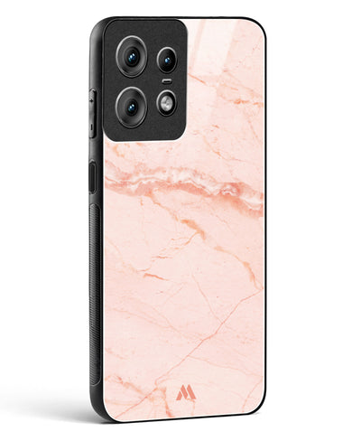 Rose Quartz on Marble Glass Case Phone Cover (Motorola)