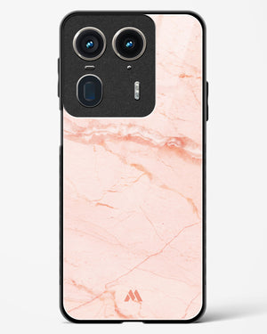 Rose Quartz on Marble Glass Case Phone Cover (Motorola)