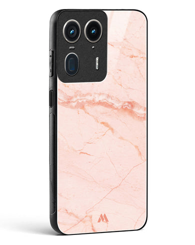 Rose Quartz on Marble Glass Case Phone Cover (Motorola)