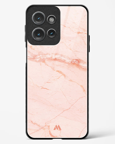 Rose Quartz on Marble Glass Case Phone Cover (Motorola)