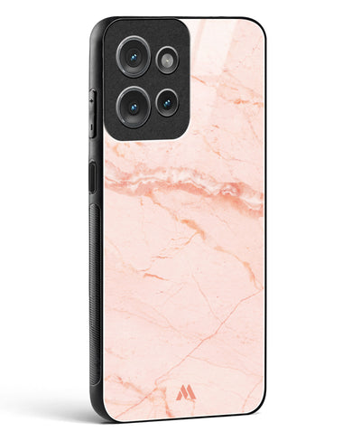 Rose Quartz on Marble Glass Case Phone Cover (Motorola)