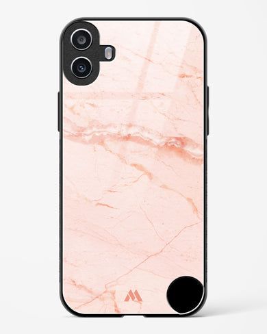 Rose Quartz on Marble Glass Case Phone Cover (Nothing)