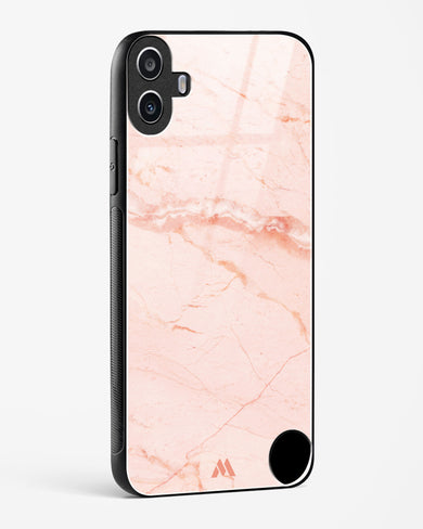 Rose Quartz on Marble Glass Case Phone Cover (Nothing)