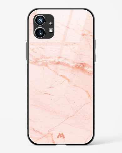 Rose Quartz on Marble Glass Case Phone Cover (Nothing)