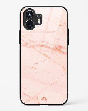 Rose Quartz on Marble Glass Case Phone Cover (Nothing)