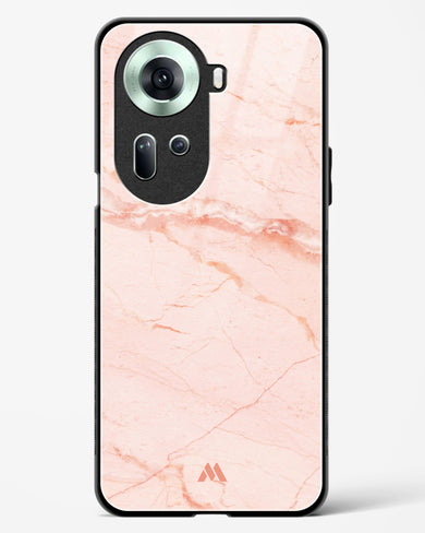 Rose Quartz on Marble Glass Case Phone Cover (Oppo)