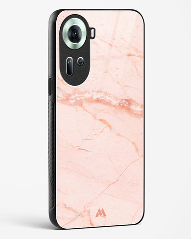 Rose Quartz on Marble Glass Case Phone Cover (Oppo)