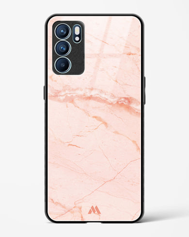 Rose Quartz on Marble Glass Case Phone Cover (Oppo)