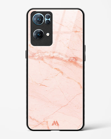 Rose Quartz on Marble Glass Case Phone Cover (Oppo)