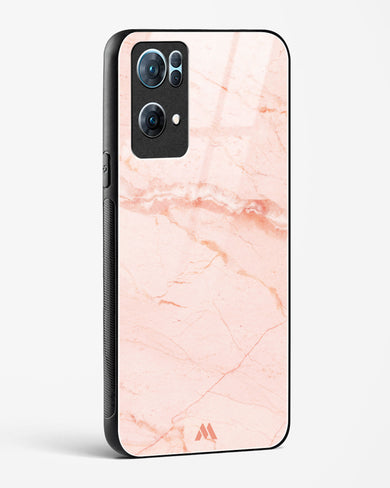 Rose Quartz on Marble Glass Case Phone Cover (Oppo)