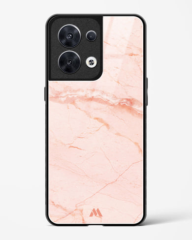 Rose Quartz on Marble Glass Case Phone Cover (Oppo)