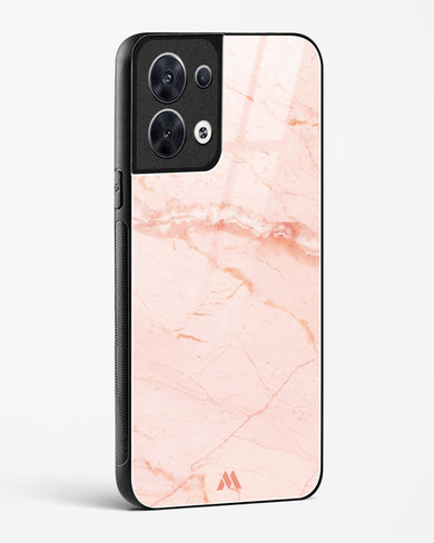 Rose Quartz on Marble Glass Case Phone Cover (Oppo)