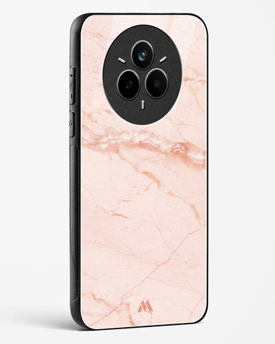 Rose Quartz on Marble Glass Case Phone Cover (Realme)