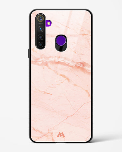 Rose Quartz on Marble Glass Case Phone Cover-(Realme)