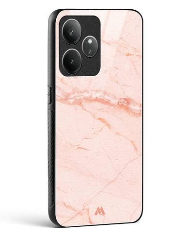 Rose Quartz on Marble Glass Case Phone Cover (Realme)