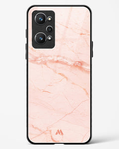 Rose Quartz on Marble Glass Case Phone Cover (Realme)