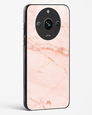 Rose Quartz on Marble Glass Case Phone Cover (Realme)