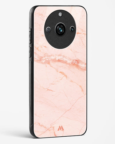 Rose Quartz on Marble Glass Case Phone Cover (Realme)