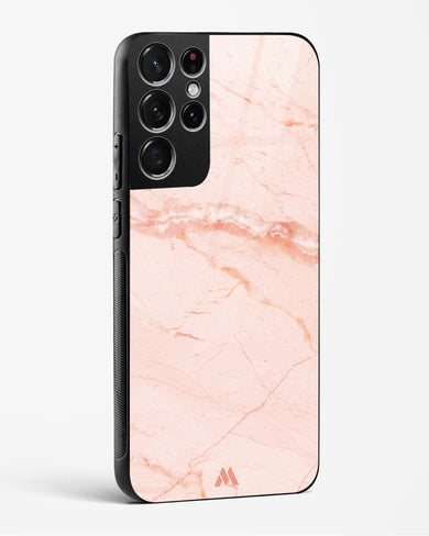 Rose Quartz on Marble Glass Case Phone Cover (Samsung)