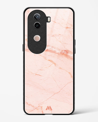 Rose Quartz on Marble Glass Case Phone Cover (Vivo)