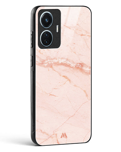 Rose Quartz on Marble Glass Case Phone Cover (Vivo)