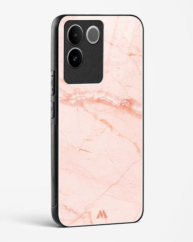 Rose Quartz on Marble Glass Case Phone Cover (Vivo)