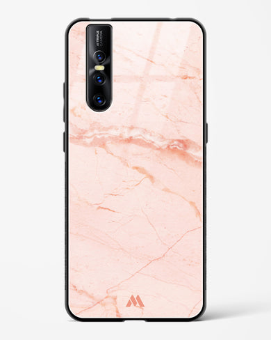 Rose Quartz on Marble Glass Case Phone Cover (Vivo)