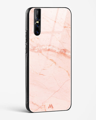 Rose Quartz on Marble Glass Case Phone Cover (Vivo)