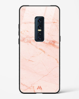 Rose Quartz on Marble Glass Case Phone Cover (Vivo)