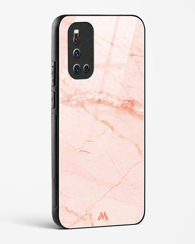 Rose Quartz on Marble Glass Case Phone Cover (Vivo)